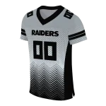 custom las vegas raiders halftone sweep silver black jersey best selling