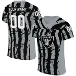 custom las vegas raiders stripe splatter black jersey best selling