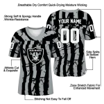 custom las vegas raiders stripe splatter black jersey best selling