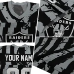 custom las vegas raiders stripe splatter black jersey best selling