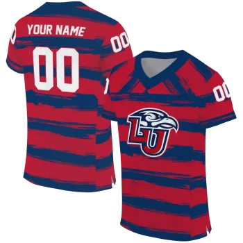 custom liberty flames art stripe red jersey best selling