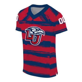 custom liberty flames art stripe red jersey fashion forward