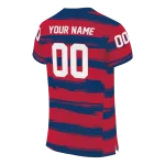 custom liberty flames art stripe red jersey best selling