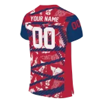 custom liberty flames camo shatter red jersey best selling