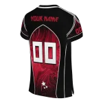 custom liberty flames halftone slant red black jersey best selling