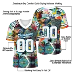 custom los angeles chargers tribal face jersey best selling