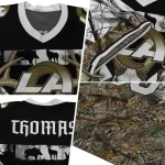 custom los angeles rams antler skull camouflage hunting jersey best selling