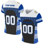 custom los angeles rams tire arrows blue black white jersey best selling