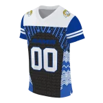 custom los angeles rams tire arrows blue black white jersey best selling