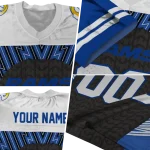 custom los angeles rams tire arrows blue black white jersey best selling