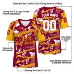 custom louisiana monroe warhawks camo shatter red jersey best selling