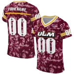 custom louisiana monroe warhawks camouflage abstract red jersey best selling