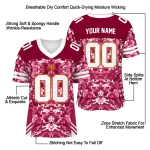 custom louisiana monroe warhawks mirrored pattern red jersey best selling