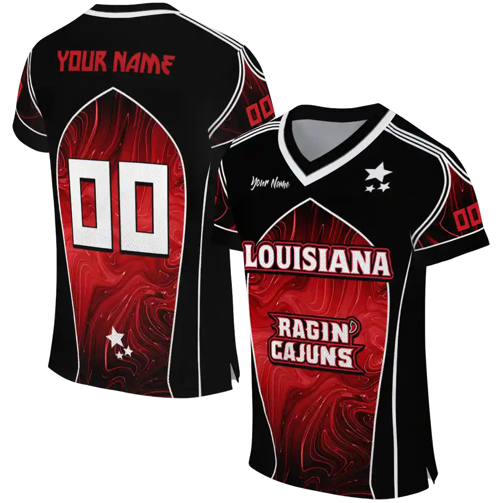 custom louisiana ragin cajuns halftone slant red black jersey best selling custom louisiana ragin cajuns halftone slant red black jersey best selling