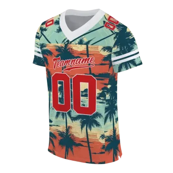 custom louisiana ragin cajuns horizon palm sunset jersey fashion forward