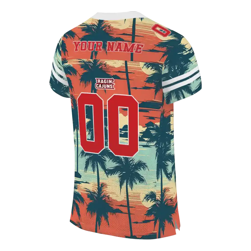 custom louisiana ragin cajuns horizon palm sunset jersey high quality custom louisiana ragin cajuns horizon palm sunset jersey high quality