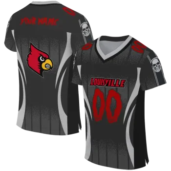 custom louisville cardinals dynamic dots black jersey best selling