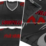 custom louisville cardinals dynamic dots black jersey best selling