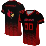custom louisville cardinals halftone sweep black jersey best selling