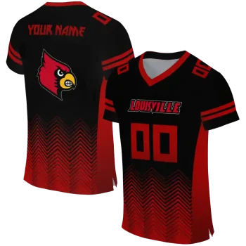 custom louisville cardinals halftone sweep black jersey best selling