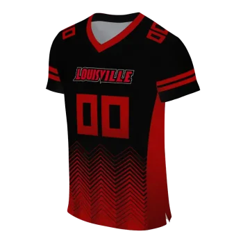 custom louisville cardinals halftone sweep black jersey fashion forward