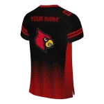 custom louisville cardinals halftone sweep black jersey best selling