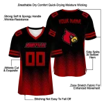 custom louisville cardinals halftone sweep black jersey best selling