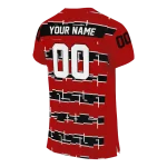 custom louisville cardinals layered grids red jersey best selling