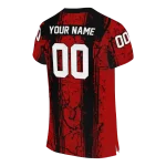 custom louisville cardinals rugged stripes red jersey best selling