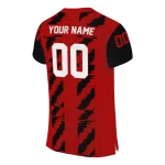 custom louisville cardinals stripe block red jersey best selling