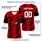 custom louisville cardinals stripe block red jersey best selling