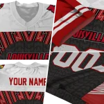 custom louisville cardinals tire arrows red black white jersey best selling
