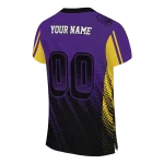 custom lsu tigers halftone flow purple black jersey best selling