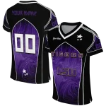 custom lsu tigers halftone slant purple black jersey best selling