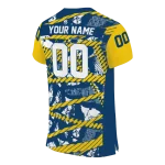 custom marquette golden eagles camo shatter blue jersey best selling