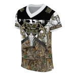 custom marshall thundering herd antler skull camouflage hunting jersey best selling