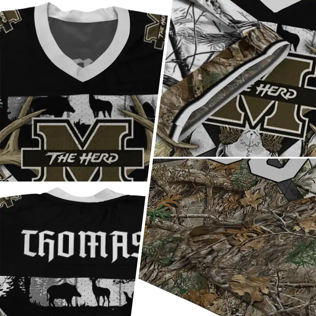 custom marshall thundering herd antler skull camouflage hunting jersey new arrival custom marshall thundering herd antler skull camouflage hunting jersey new arrival