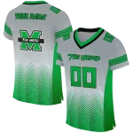 custom marshall thundering herd halftone sweep gray black jersey best selling