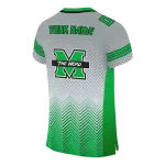 custom marshall thundering herd halftone sweep gray black jersey best selling