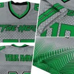 custom marshall thundering herd halftone sweep gray black jersey best selling