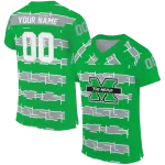 custom marshall thundering herd layered grids green jersey best selling