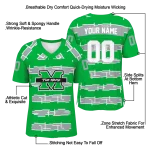 custom marshall thundering herd layered grids green jersey best selling