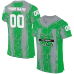 custom marshall thundering herd rugged stripes green jersey best selling