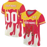 custom maryland terrapins dripping flames red white jersey best selling