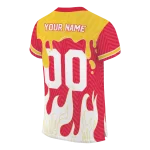 custom maryland terrapins dripping flames red white jersey best selling