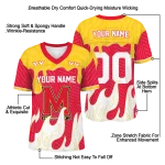 custom maryland terrapins dripping flames red white jersey best selling