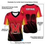 custom maryland terrapins halftone flow red black jersey best selling