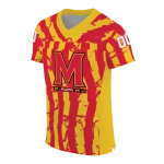 custom maryland terrapins stripe splatter red jersey best selling