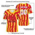 custom maryland terrapins stripe splatter red jersey best selling
