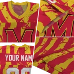 custom maryland terrapins stripe splatter red jersey best selling